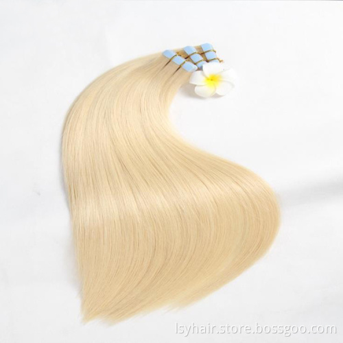 Platinum Blonde Color  613  2.5gram/piece 18" Remy Tape In Human Hair Extension Full Cuticle 20pcs/pack